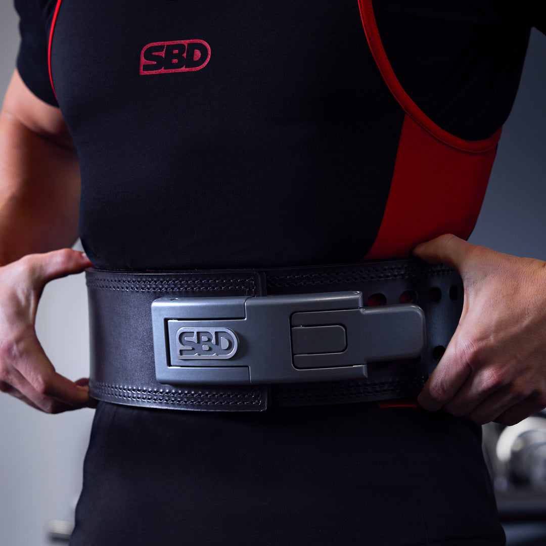 SBD Belt 10mm – riem om de taille, detail van de gesloten gesp