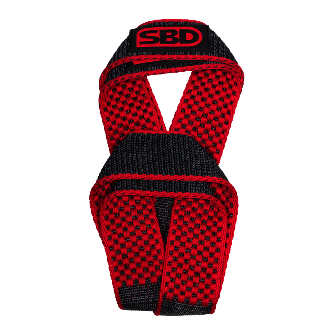 SBD Lifting Straps – Figure 8 strap, detail van de dubbele lus