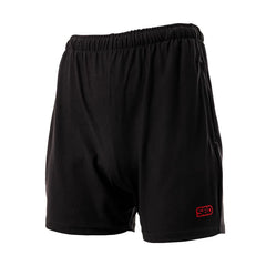 SBD Training Shorts Classic voor heren – zwarte trainingsshort met rood logo op witte achtergrond