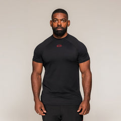 SBD Training T-Shirt Classic voor heren – zwart herenmodel gedragen, voorzijde