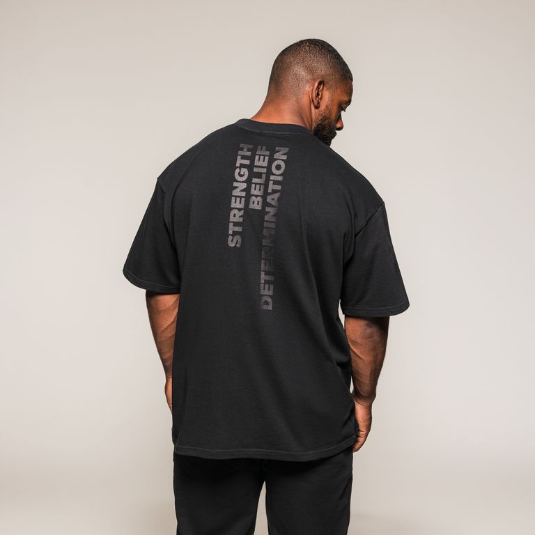 SBD Oversized T-Shirt Classic – achterzijde van het gedragen shirt met rugopdruk