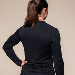 SBD Long Sleeve Training T-Shirt Classic voor dames – achterzijde van het gedragen shirt