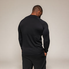 SBD Long Sleeve Training T-Shirt Classic voor heren – achterzijde van het gedragen shirt