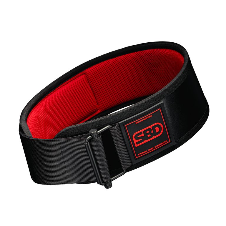 SBD Hybrid weightlifting belt, vrijstaand productbeeld op witte achtergrond