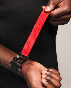 SBD leren weightlifting wrist wraps – officiële studiofoto 2