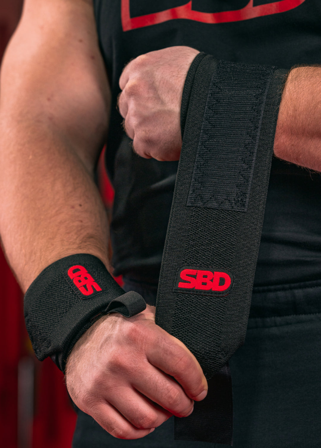 SBD Wrist Wraps – Flexible wrap wordt rond de pols gewikkeld, zonder aanduiding