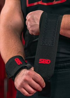 SBD Wrist Wraps – Flexible wrap wordt rond de pols gewikkeld, zonder aanduiding